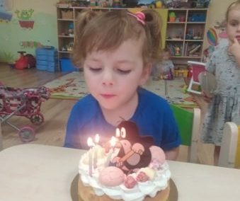 Miuska oslavila tretie narodeniny